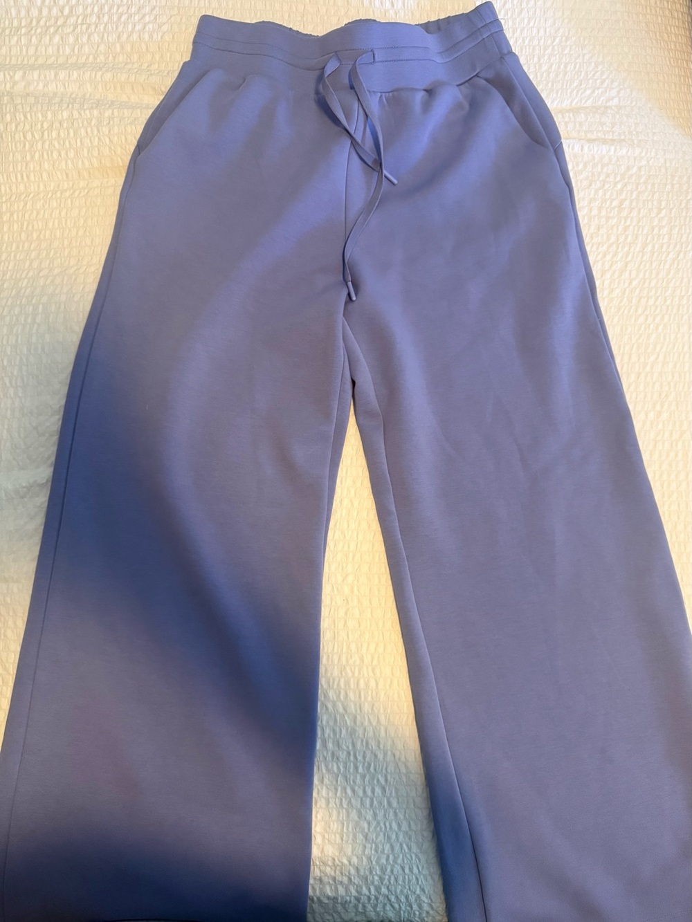 Salt Project Lavender Wide-Leg Drawstring Sweatpants